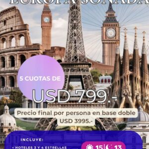 Europa Soñada Salida Grupal en Mayo